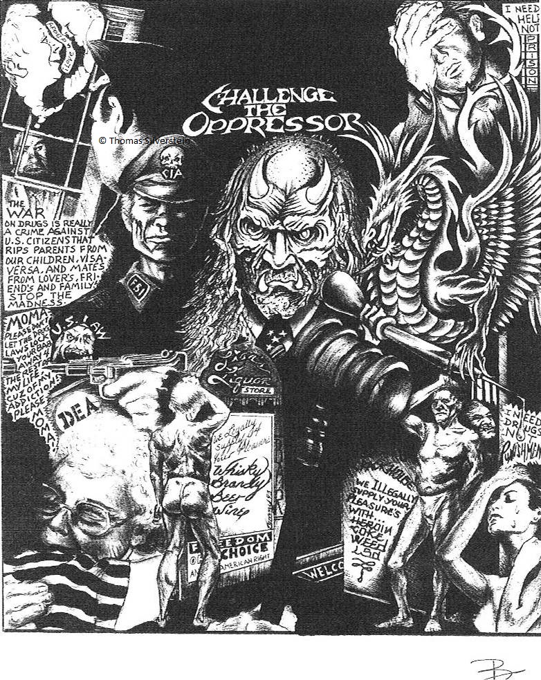 Challenge the oppressor. Artist: ©Thomas Silverstein.