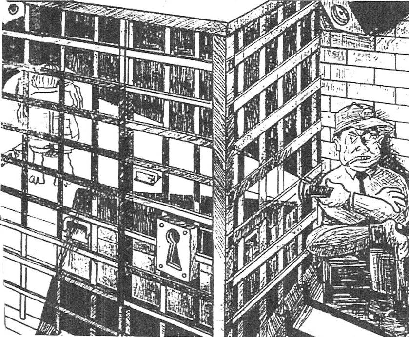 Guard watching. Artist: ©Thomas Silverstein.